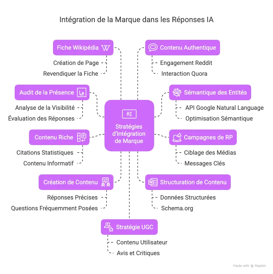 Les 10 leviers d'intégration de votre marque dans les réponses IA